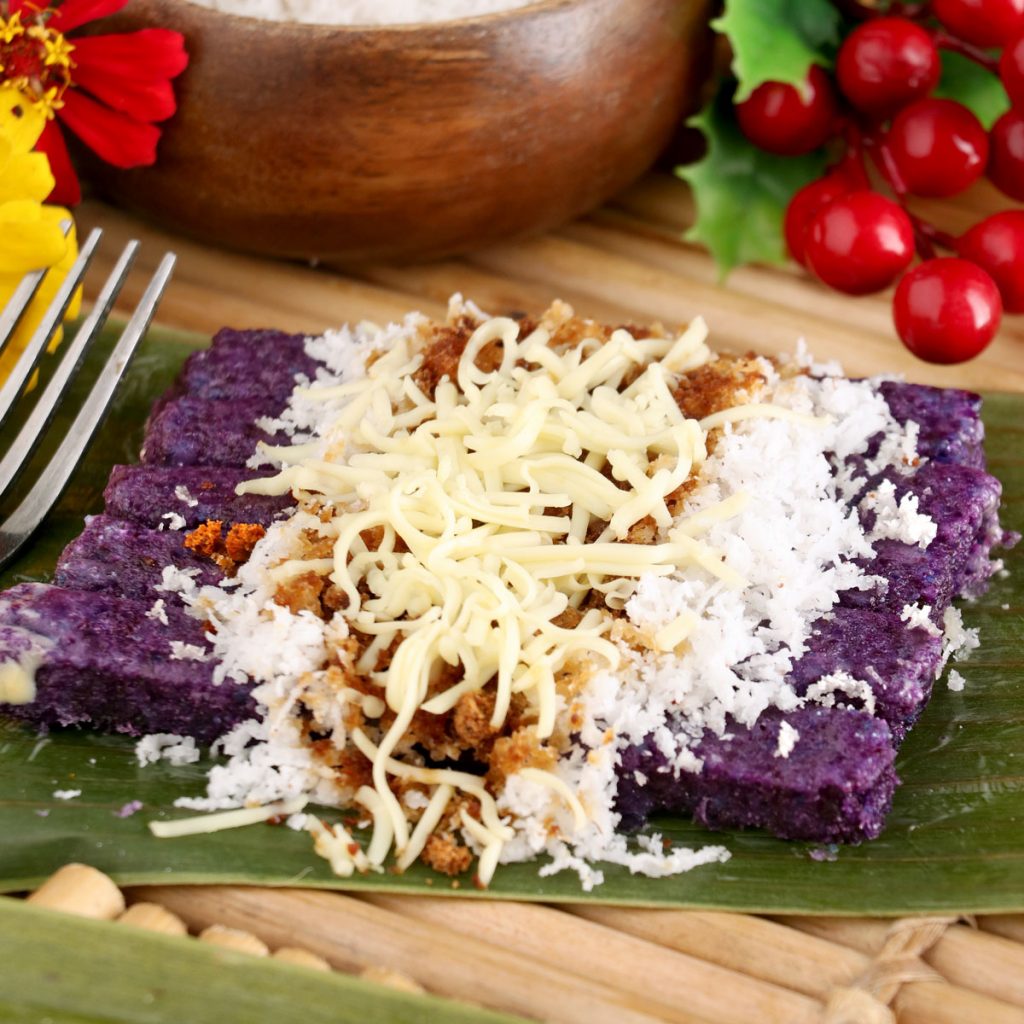 Puto bumbong. A rice cake exclusive for christmas season in the Philippines