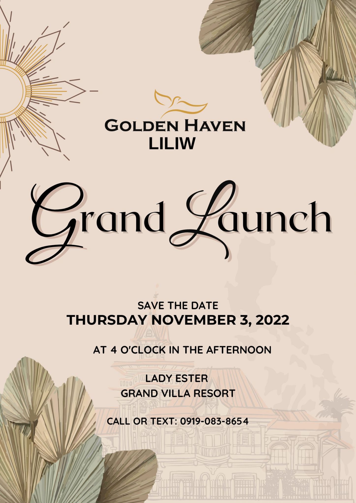 Golden Haven Liliw Grand Launch
